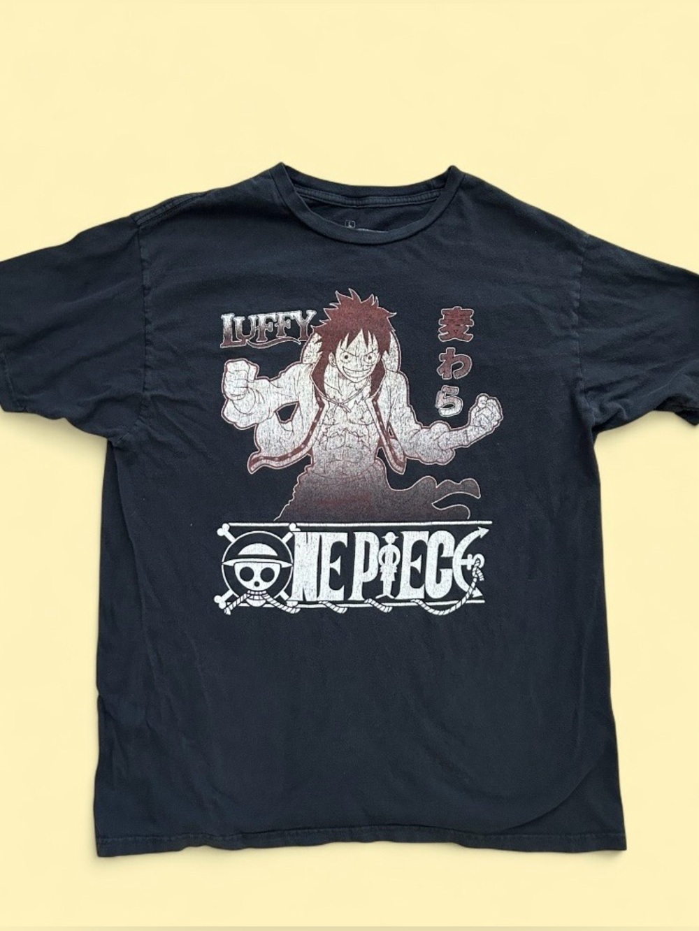 One Piece Luffy Ripple Junction Graphic Tee - Size L